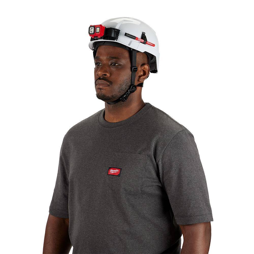 MW BOLT White Type 2 Class E Non-Vented Safety Helmet (2-Pack) 48-73-1301X2