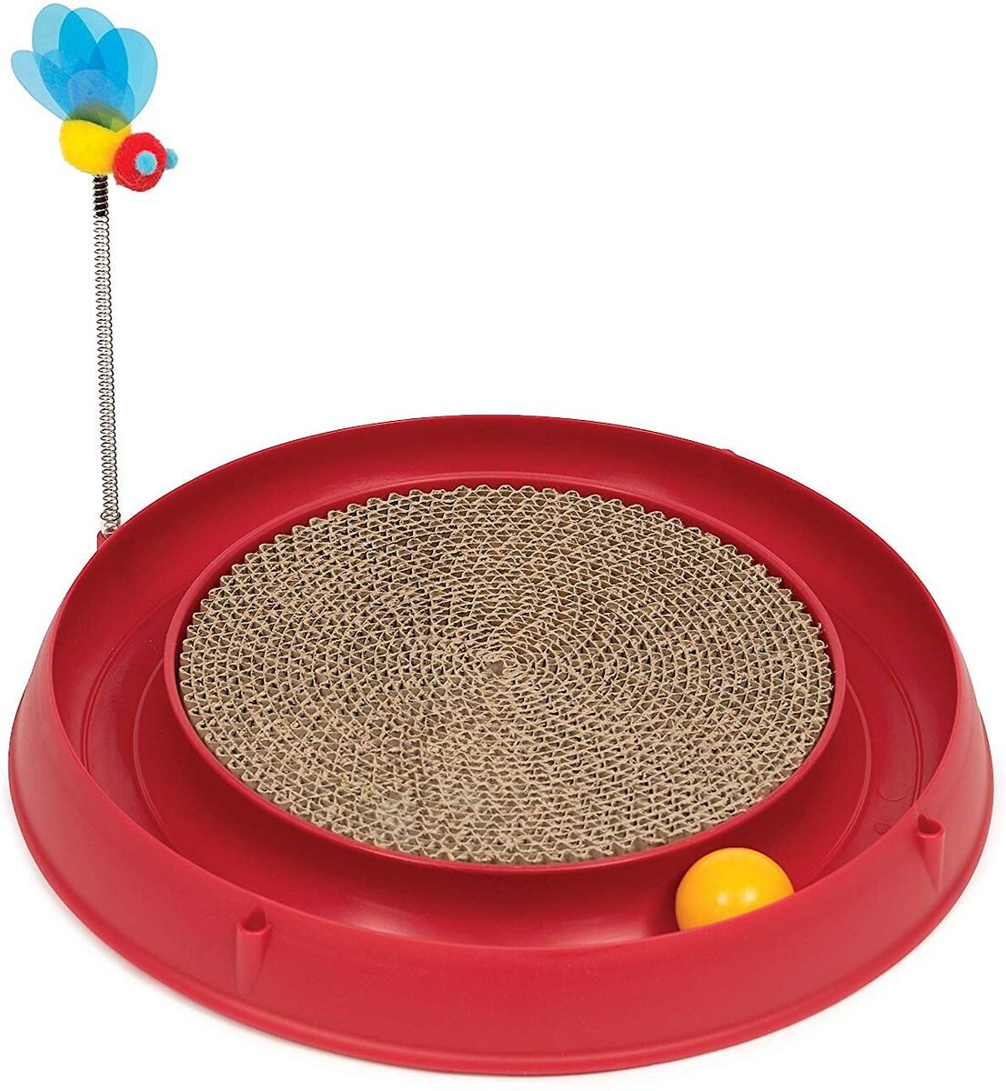 Catit Play Scratch Pad Circuit Ball Cat Toy