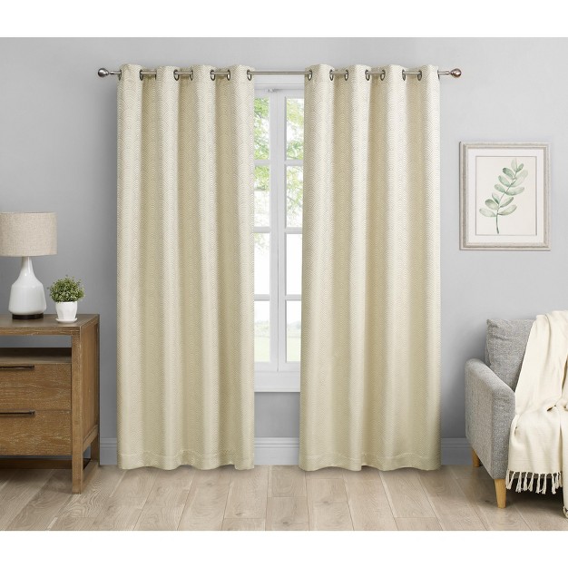 Saro Lifestyle Saro Lifestyle Solid Color Blackout Window Curtains set Of 2