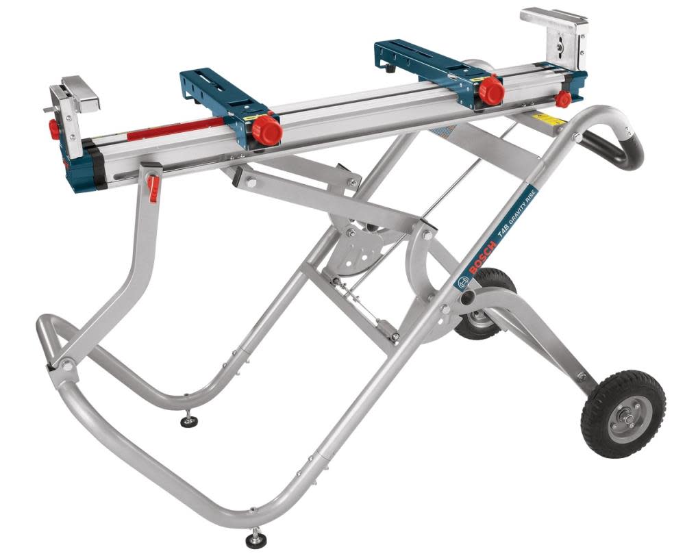 Gravity-Rise Miter Saw Stand with Wheels