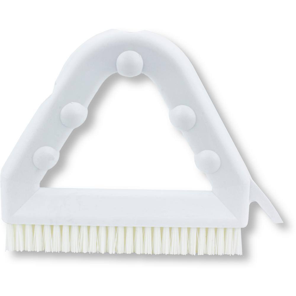 CFS Brands Sparta 9 in. White Polyester Tile and Grout Brush (4-Pack) 41323EC02