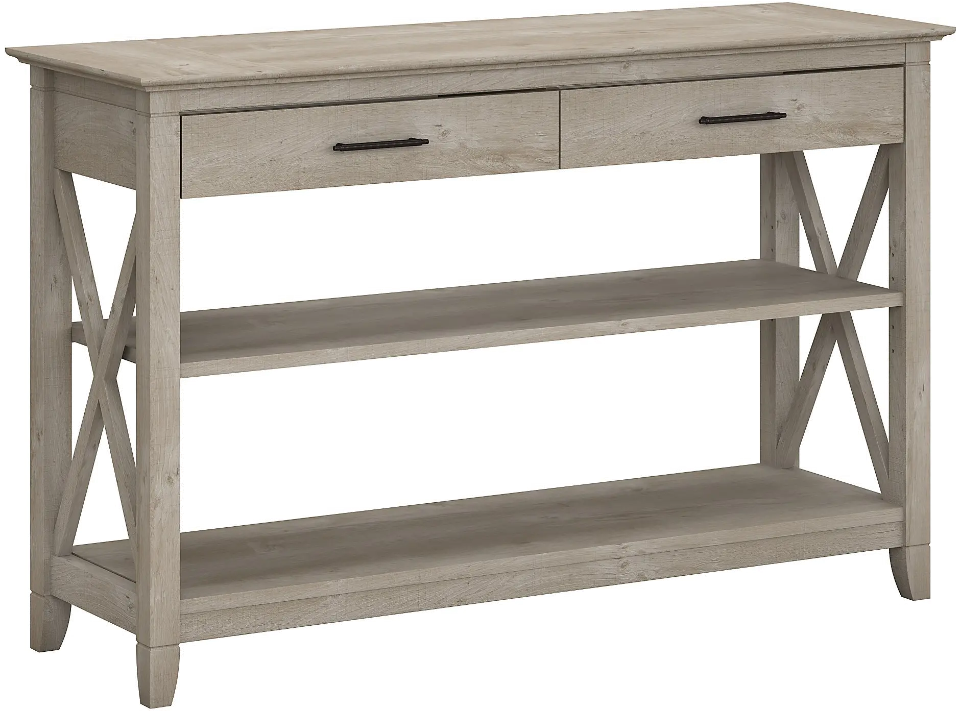 Key West Washed Gray Sofa Table - Bush Furniture