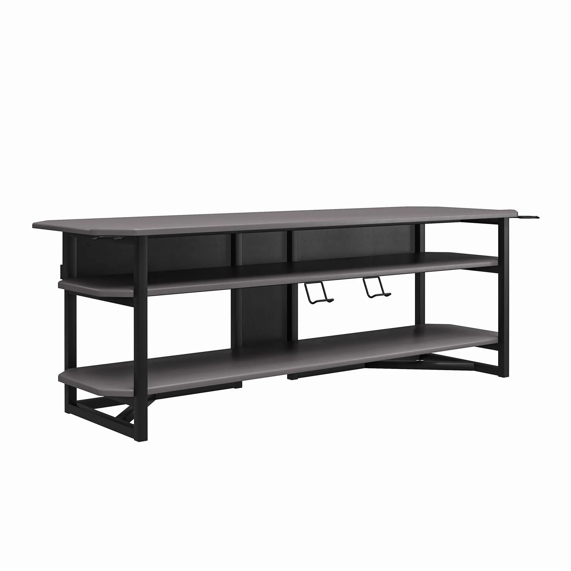 Quest Modern Gray Gaming TV Stand