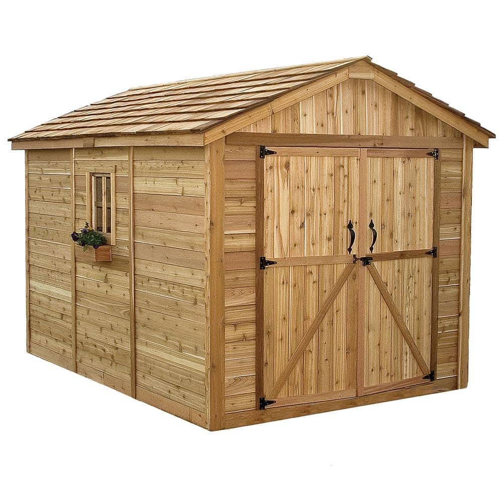 Outdoor Living Today Spacemaster 8 ft. x 12 ft. Western Red Cedar Storage Shed SM812