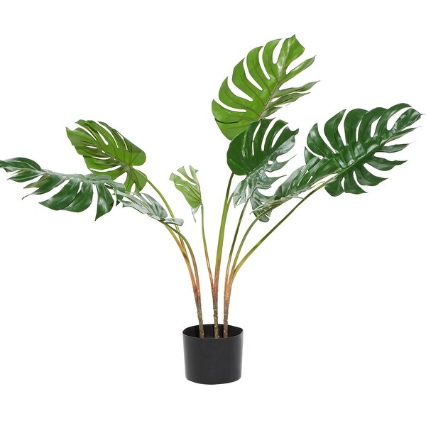 Green Artificial Banana Leaf Plant Foliage