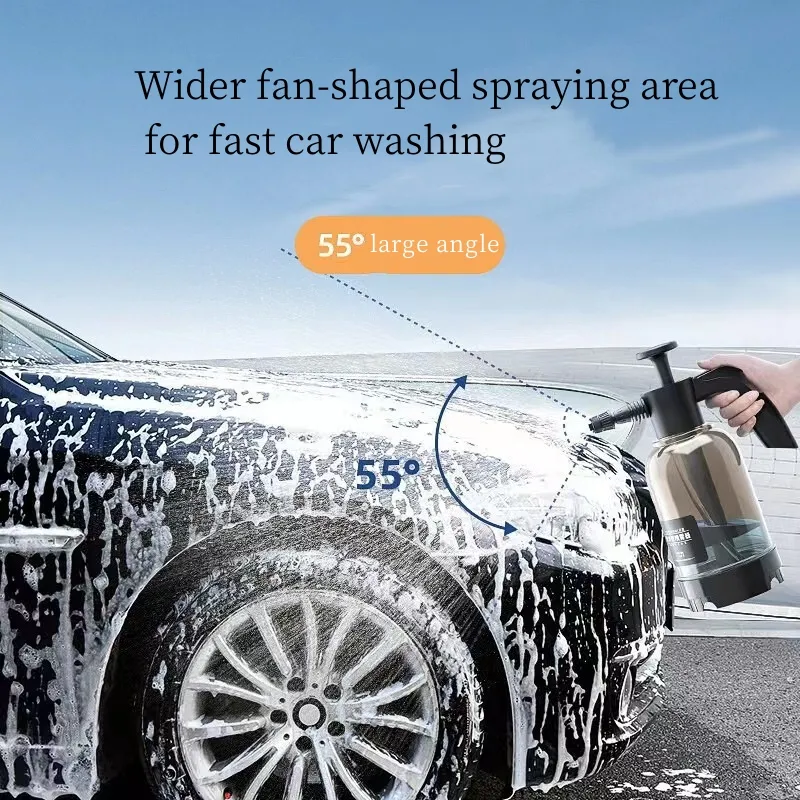 Portable Multi Functional Black/clear Hand Pressure 2l Lance Blaster Car Wash Pump Water Sprayer Foam Sprayer For Car Detailing