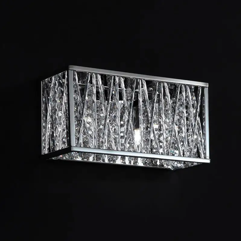 Terra Chrome Two-Light Vanity Fixture