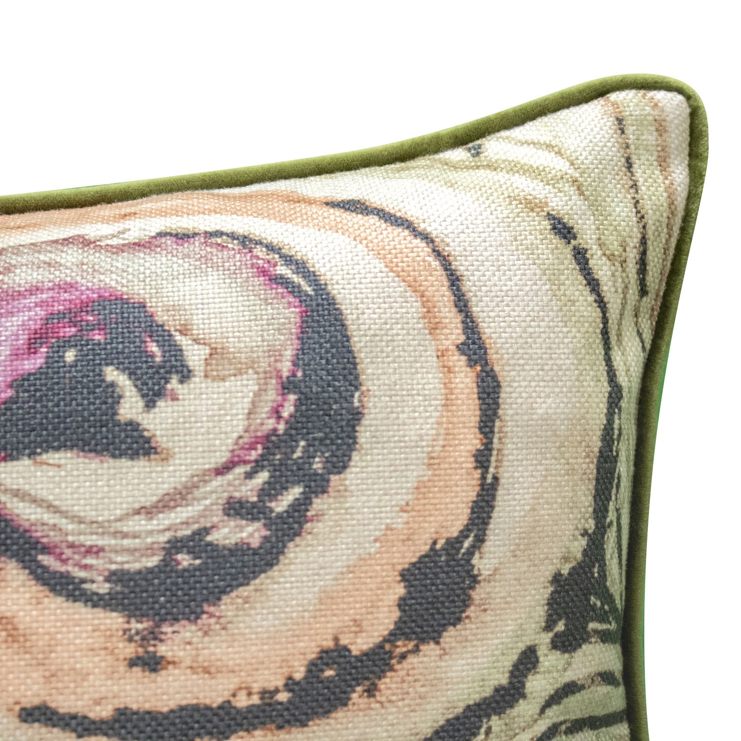 Edie@Home Watercolor Feather Throw Pillow