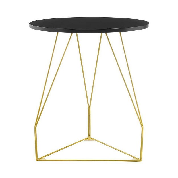 Orlando Accent Table Black gold Finch