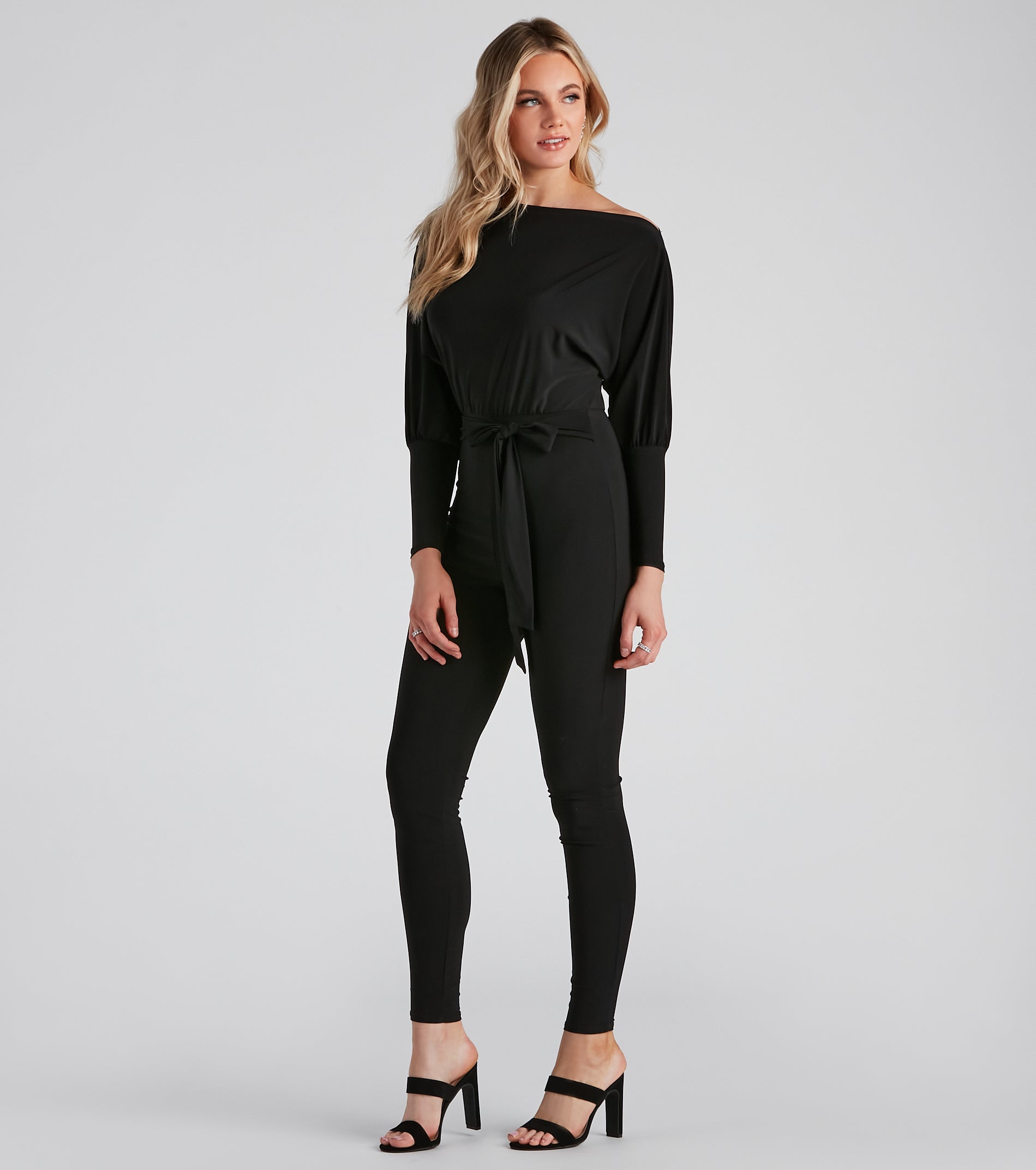 Classically Chic Boat Neck Catsuit