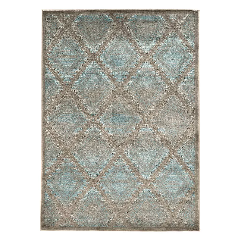 Linon Platinum Santa Fe Lattice Rug