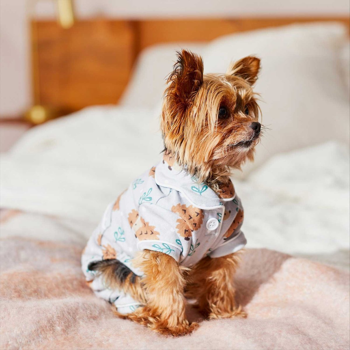 Wagatude Hedgehog Print Dog Pajamas