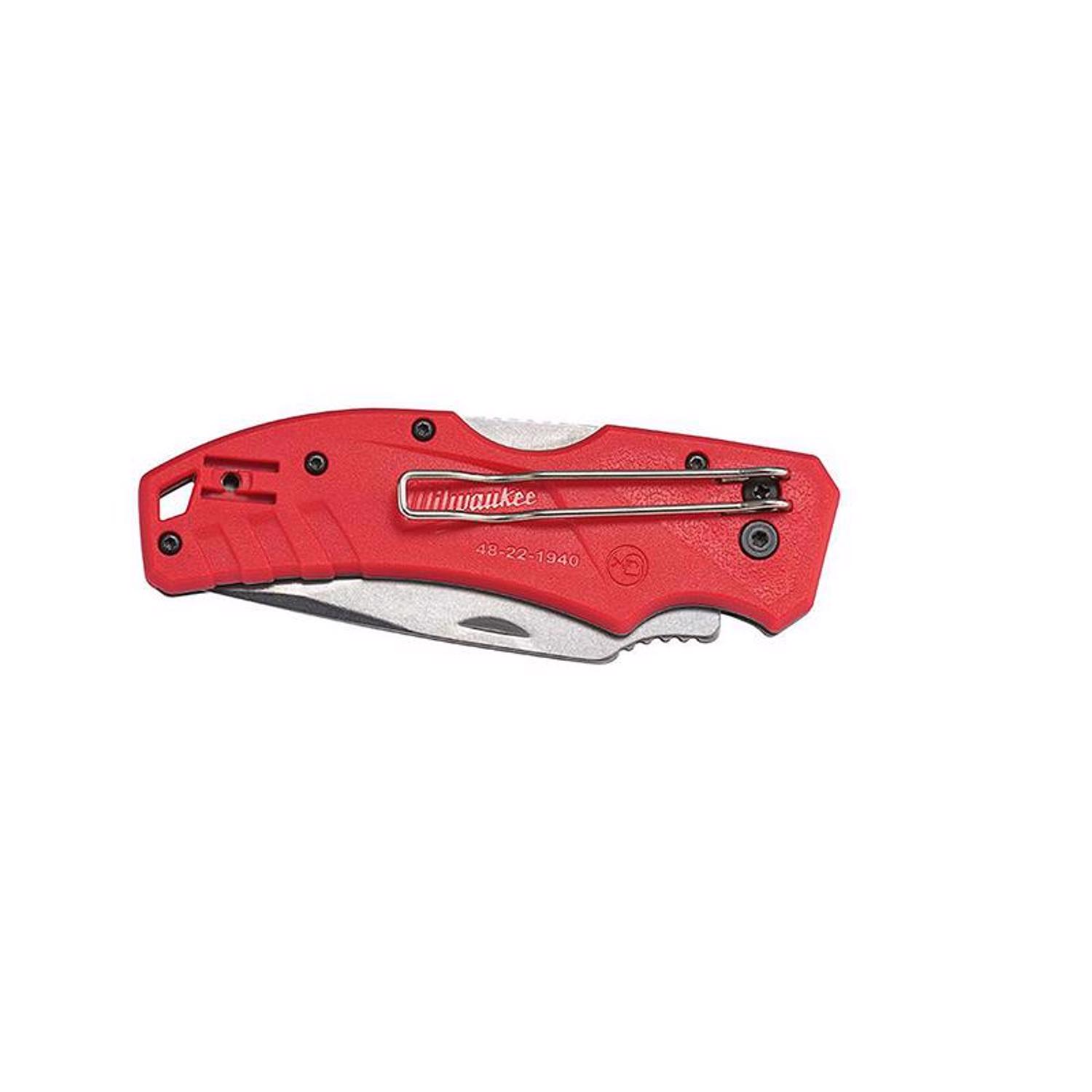 MW 7-1/4 in. Lockback Folding Pocket Knife Red 1 pk