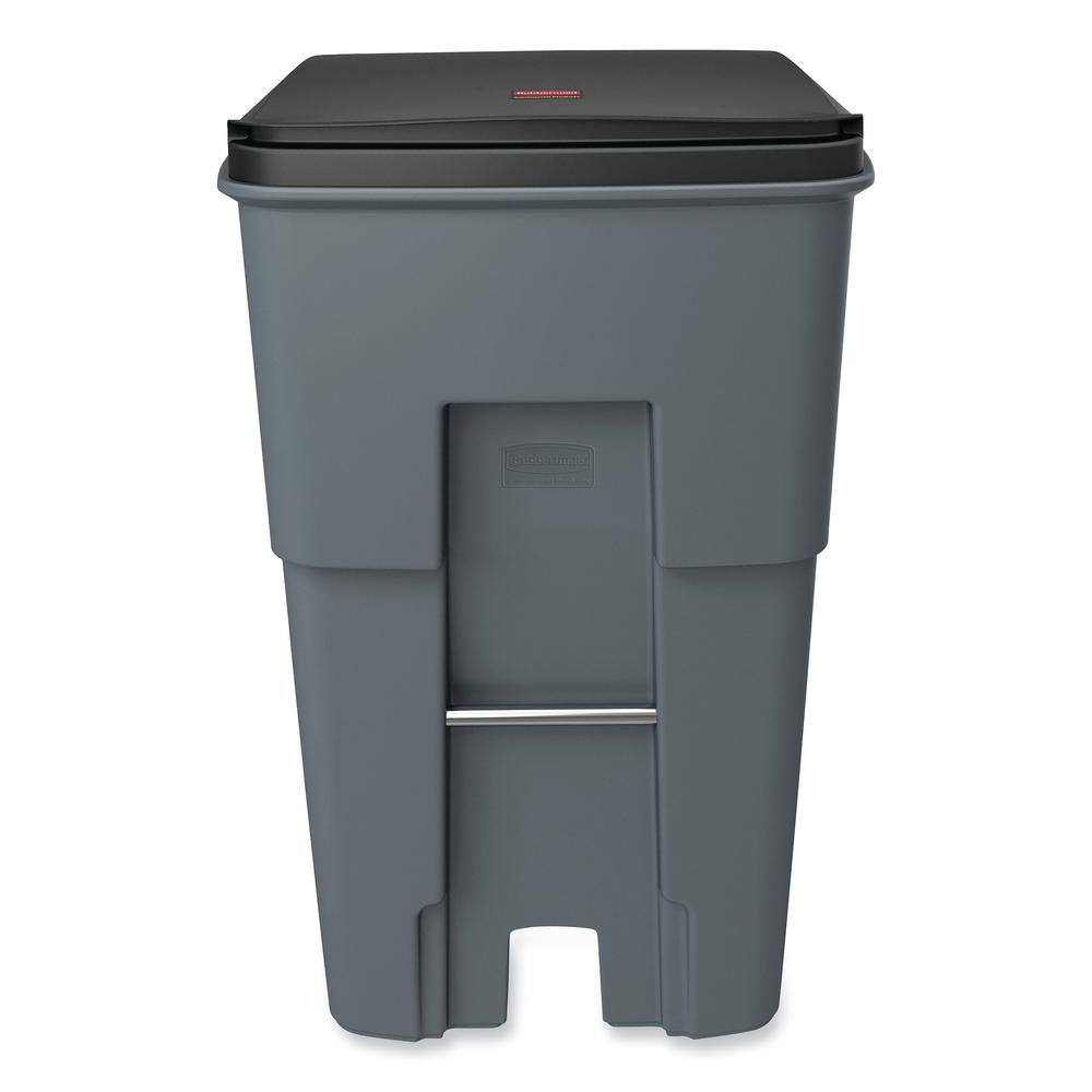 Rubbermaid Commercial Products Brute 95 Gal. Gray Polyethylene Rollout Heavy-Duty Waste Container RCP9W22GY