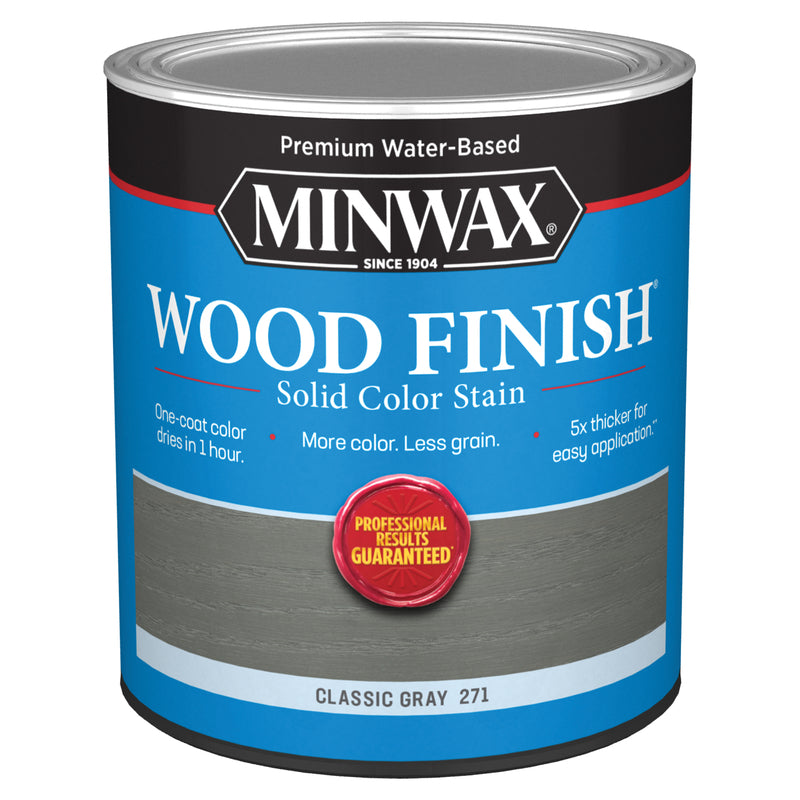 WOOD STAIN CLASC GRY 1QT