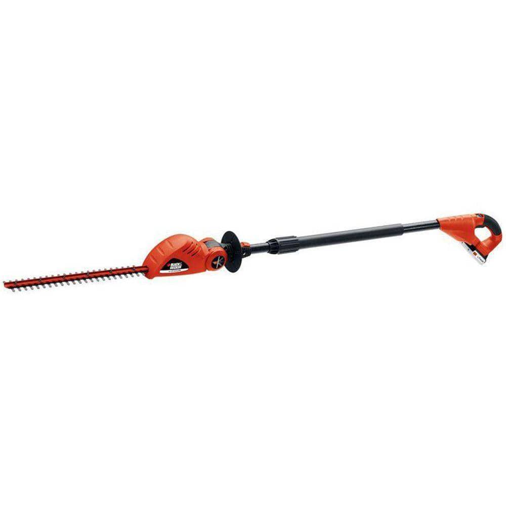 BLACKDECKER 20V MAX Cordless Battery Powered Pole Hedge Trimmer Kit with