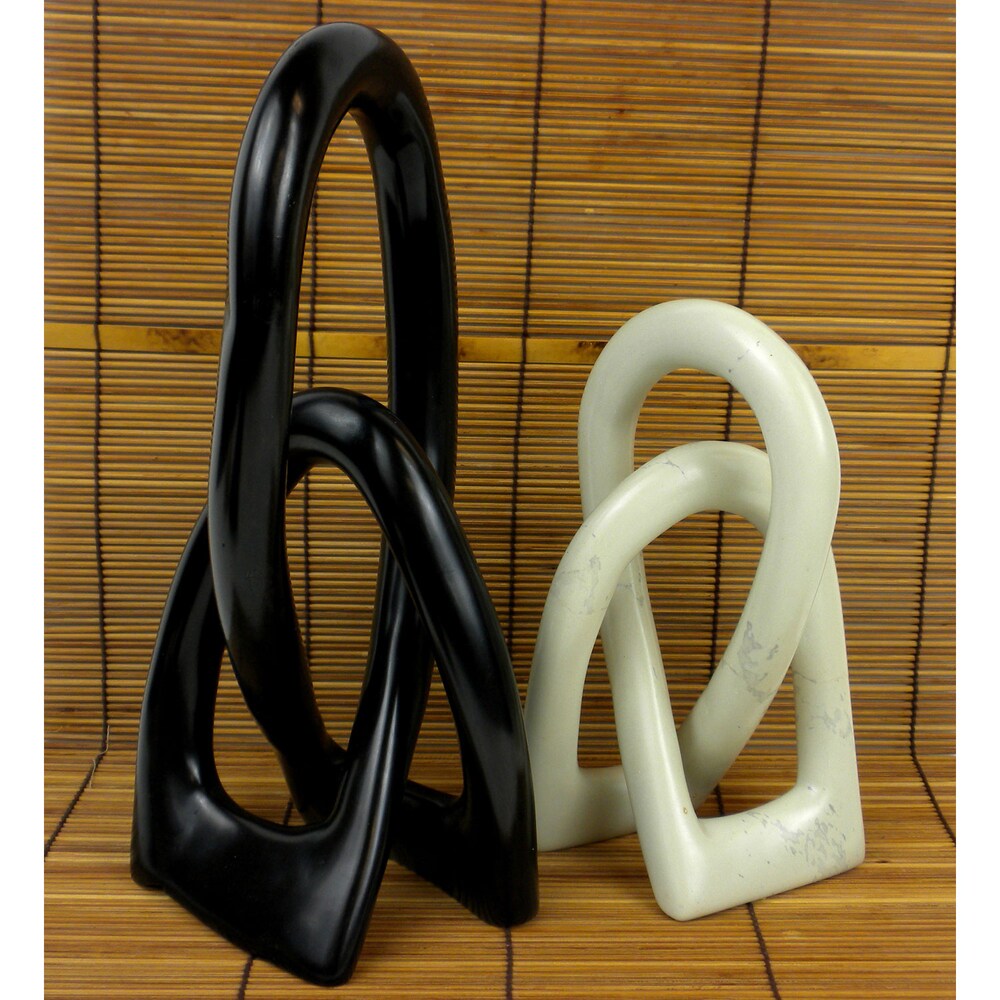 Handmade Lovers Knot 1 Piece Soapstone Statue (Kenya)