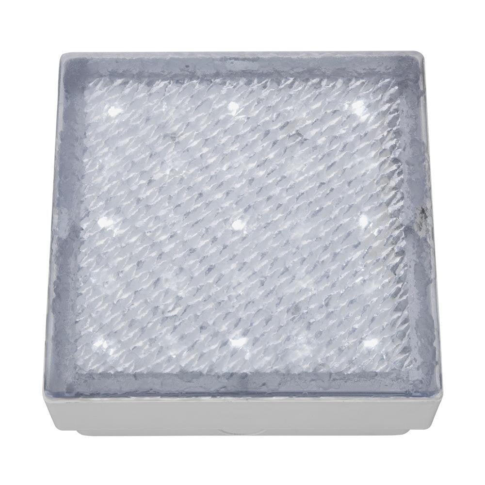 Searchlight 9914WH LED Clear Outdoor Modern Square Recessed Walkover Spot Light