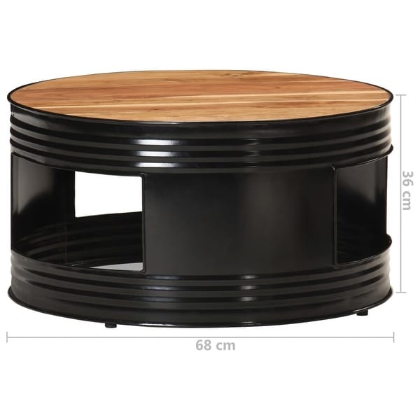 vidaXL Coffee Table Black 26.8