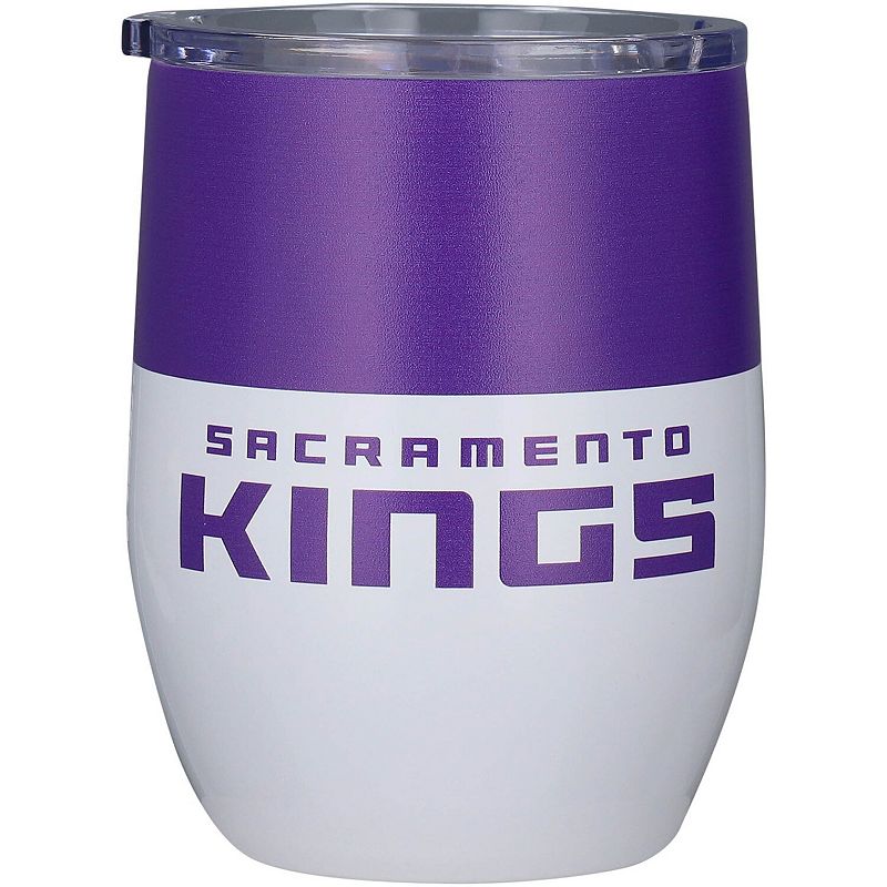 Sacramento Kings 16oz. Colorblock Stainless Steel Curved Tumbler