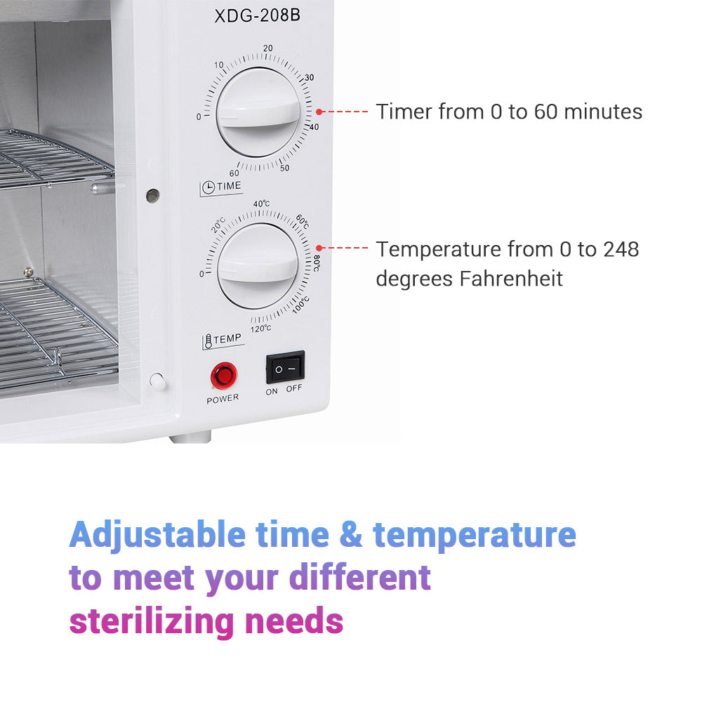 Yescom 12L 2in1 Towel Warmer Cabinet UV Sterilizer Built-in Timer