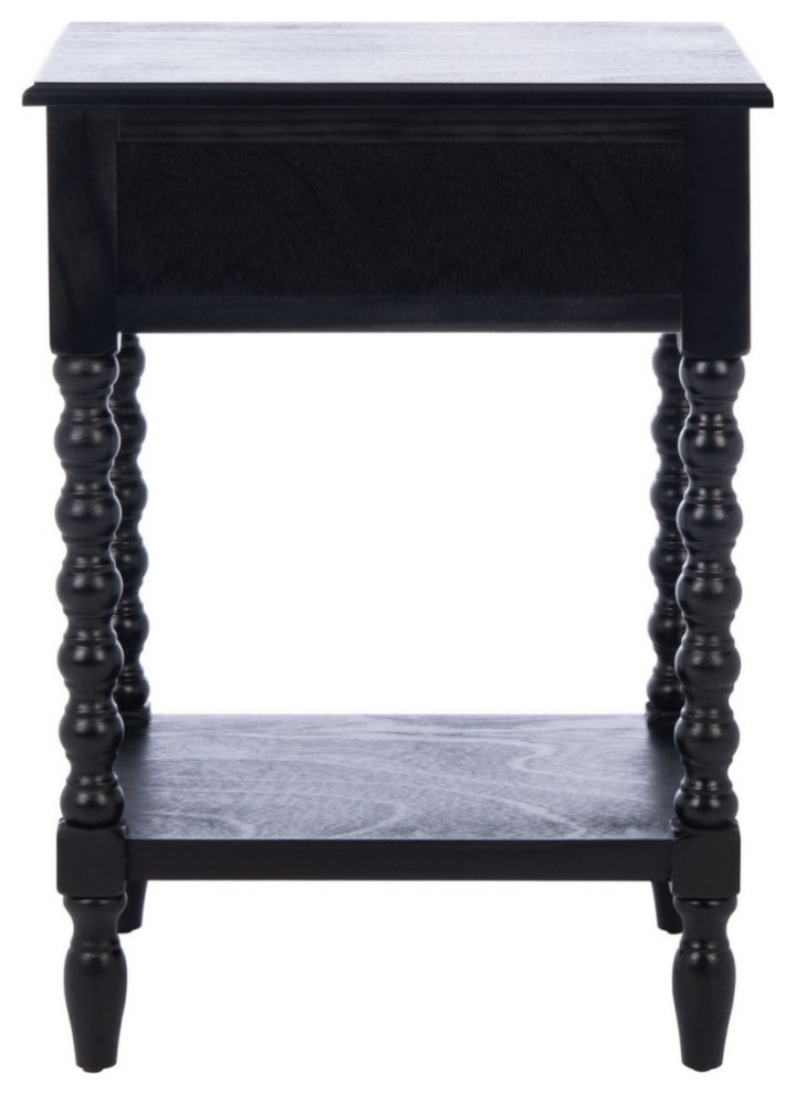 Calico Accent Table Black   Traditional   Side Tables And End Tables   by AED Luxury Home Decor  Houzz