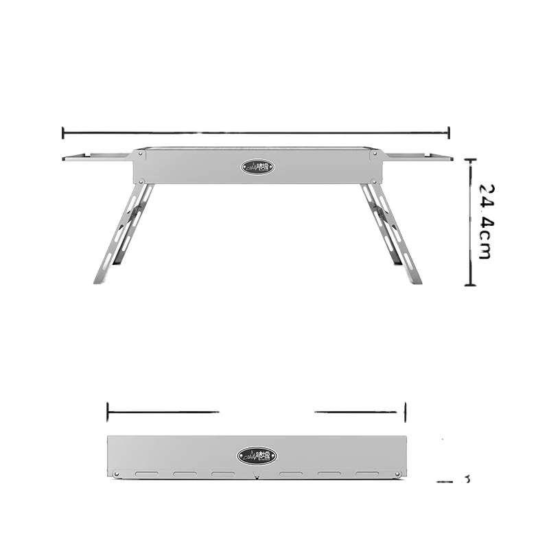 Outdoor grill  Stainless steel high quality barbecue grill   Camping split charcoal stove