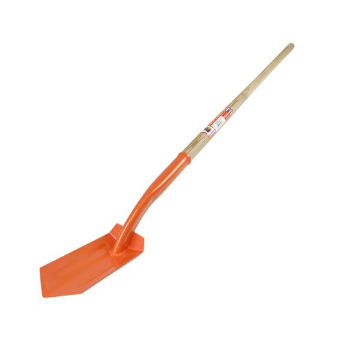 Red Rooster® Contractor Trenching Shovel, 4" x 12" Blade, Wood Handle