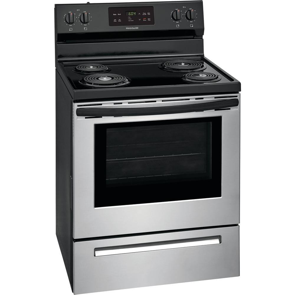 Frigidaire 30 in. 5.3 cu. ft. Electric Range with Self Clean in Stainless Steel FFEF3016VS