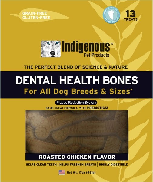 Indigenous Pet Products Roasted Chicken Grain-Free Dental Dog Treats