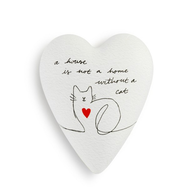 Demdaco Cat Love Art Heart Keeper