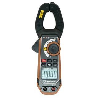 Southwire 400 Amp ACDC Clamp Meter with True RMS Built-In NCV Worklight and Third-Hand Test Probe Holder 65031840