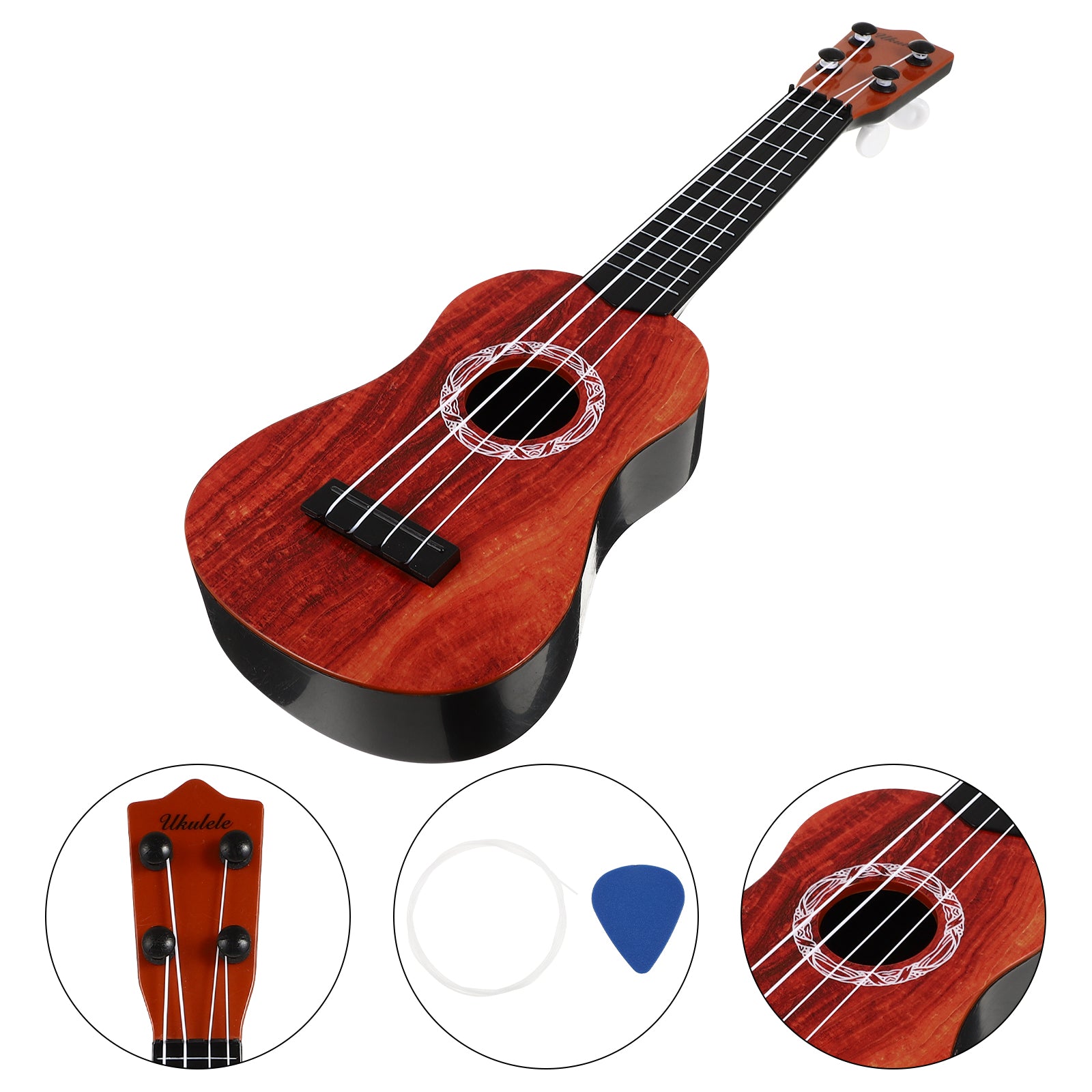 Nuolux Guitar Kidsukuleletoys Toddler Wooden Kids Musical Boys Guitars Guitar 5 Instruments UkuleleChild Ageschildren Girls