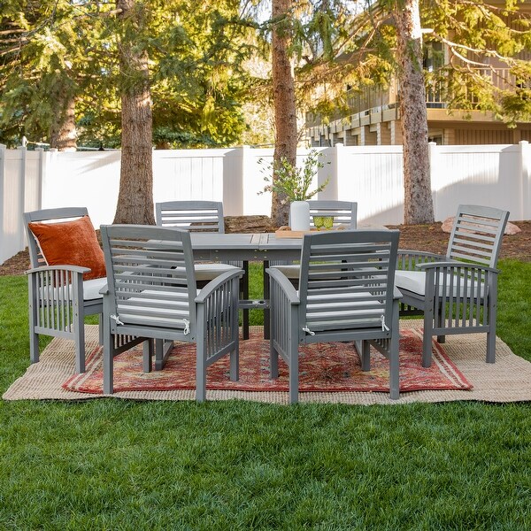 Middlebrook Surfside 7Piece Acacia Outdoor Extension Dining Set