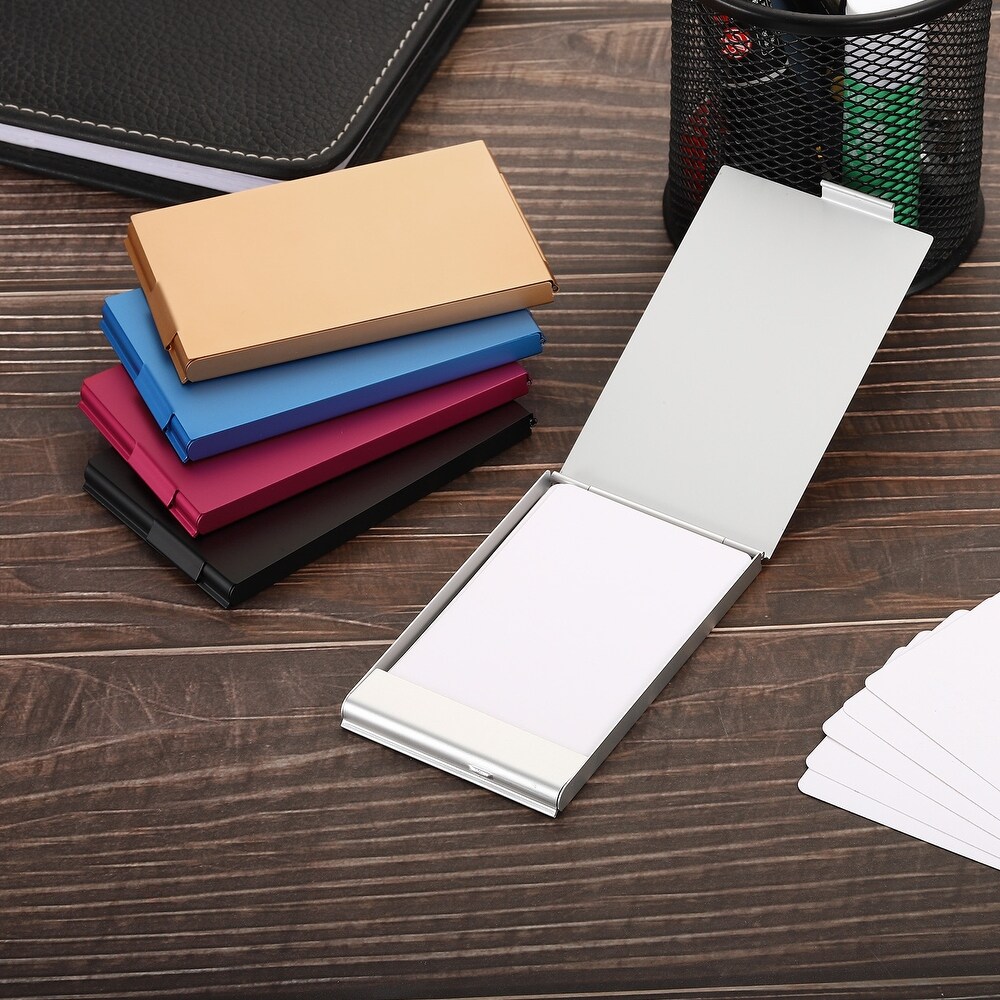 Metal Business Card Holder  Aluminum Professional Pocket Card Case