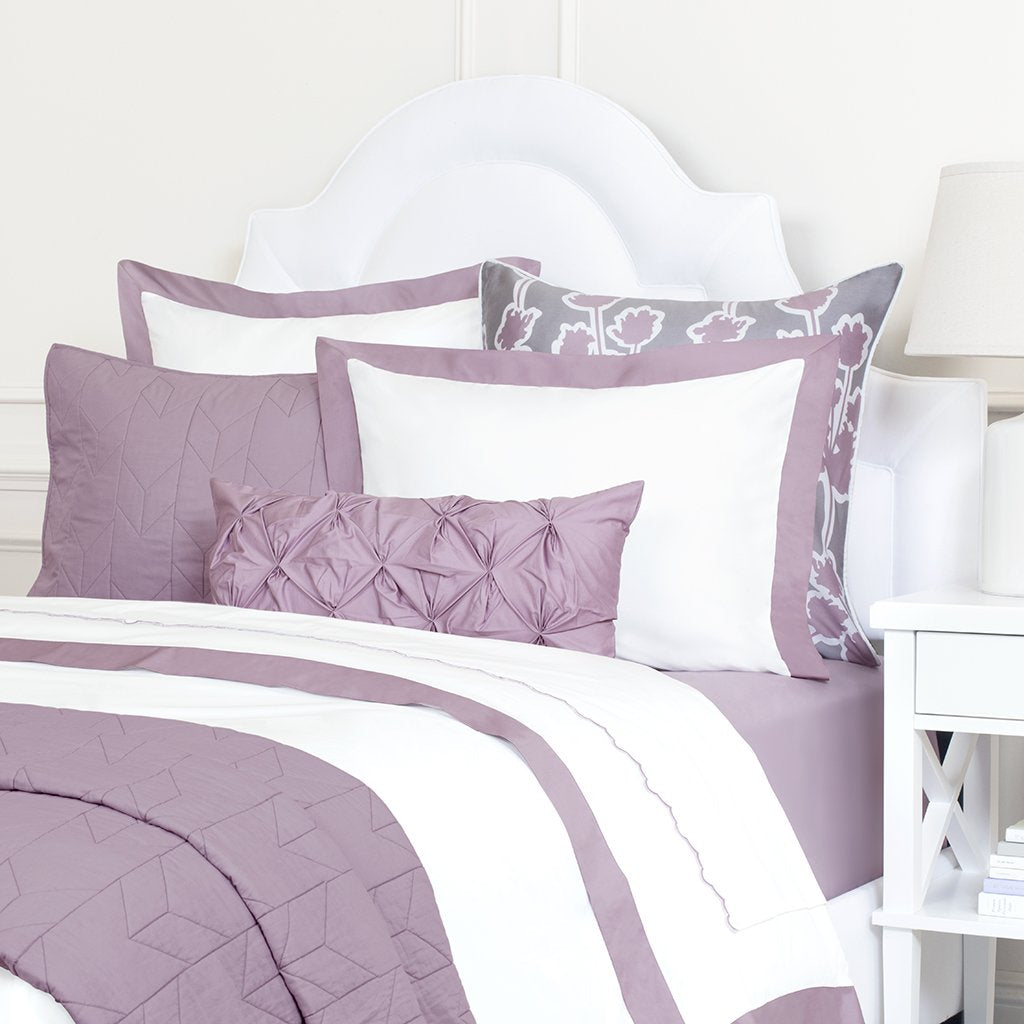 Lilac Purple Chevron Quilt