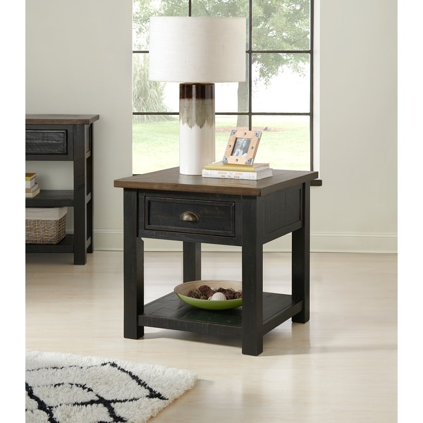 The Gray Barn Downington Solid Wood End Table