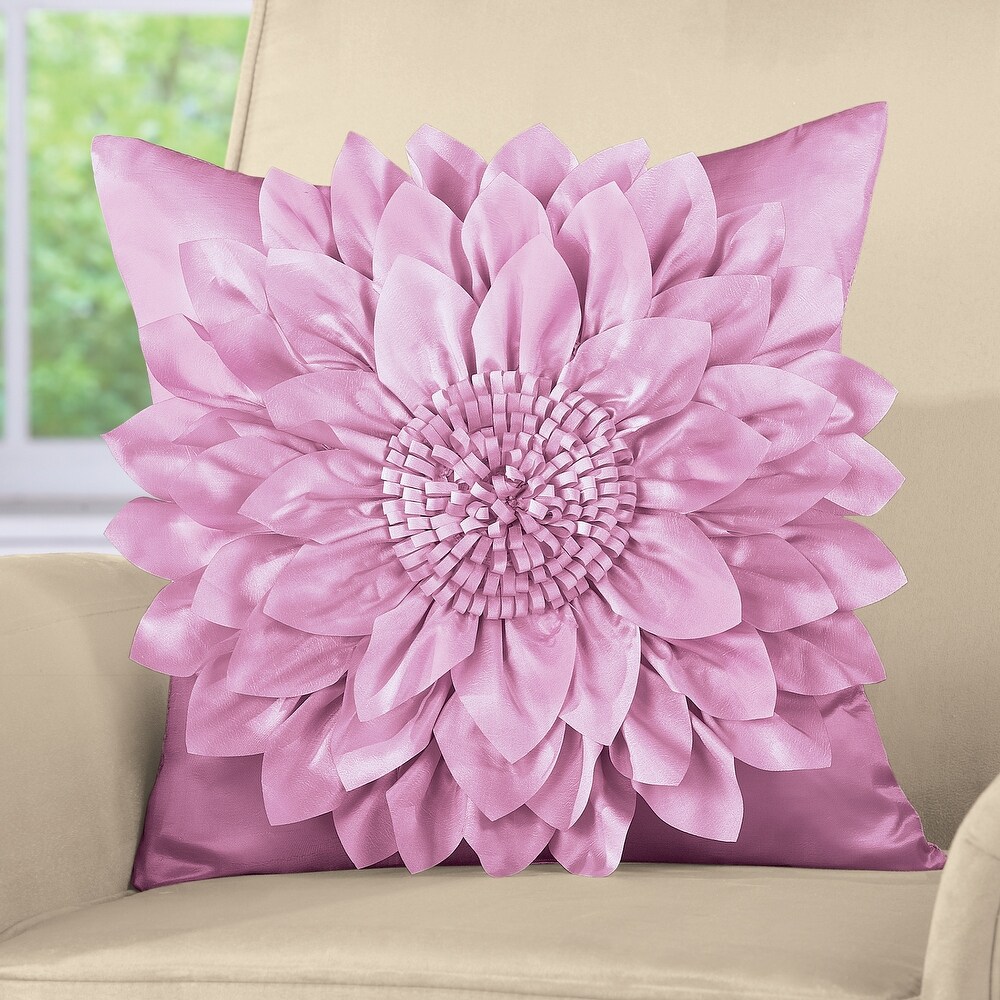 Elegant Blooming Flower Pillow Cover