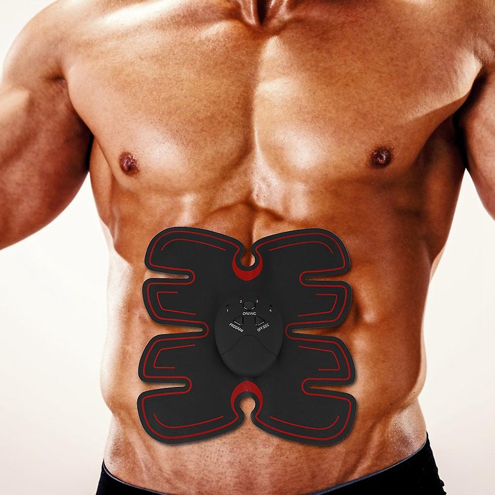 Rechargeable Ems Abdominal Toning Belt Muscle Toner Pad Body Fitness Abdomen Arm Leg Training