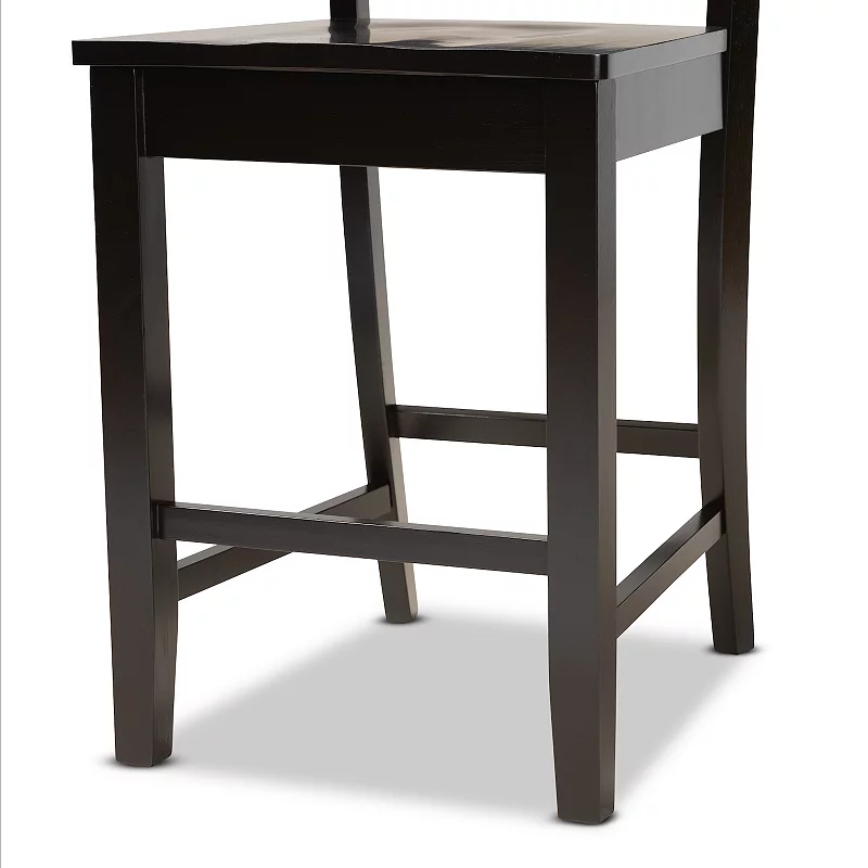 Baxton Studio Nicolette Counter Stool 2-piece Set