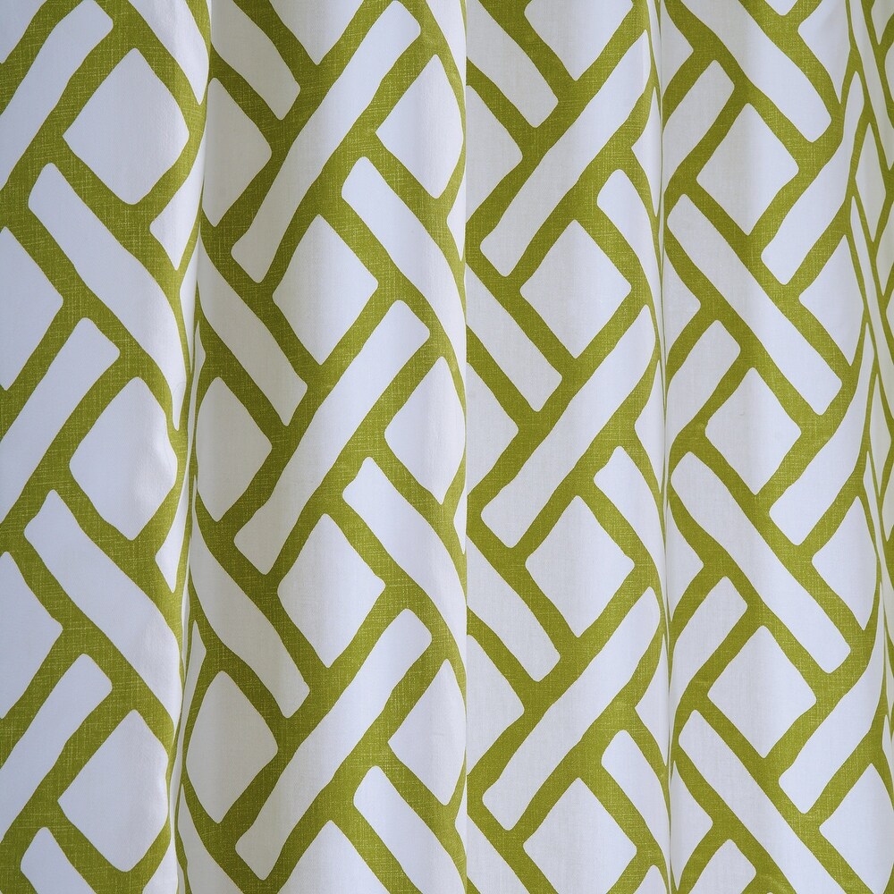 Exclusive Fabrics Garden Path Printed Cotton Curtain (1 Panel)