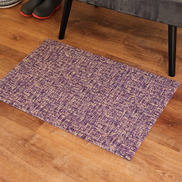 2 x27 x3 x27 Colorstar Static Door Mat Plum Bungalow Flooring