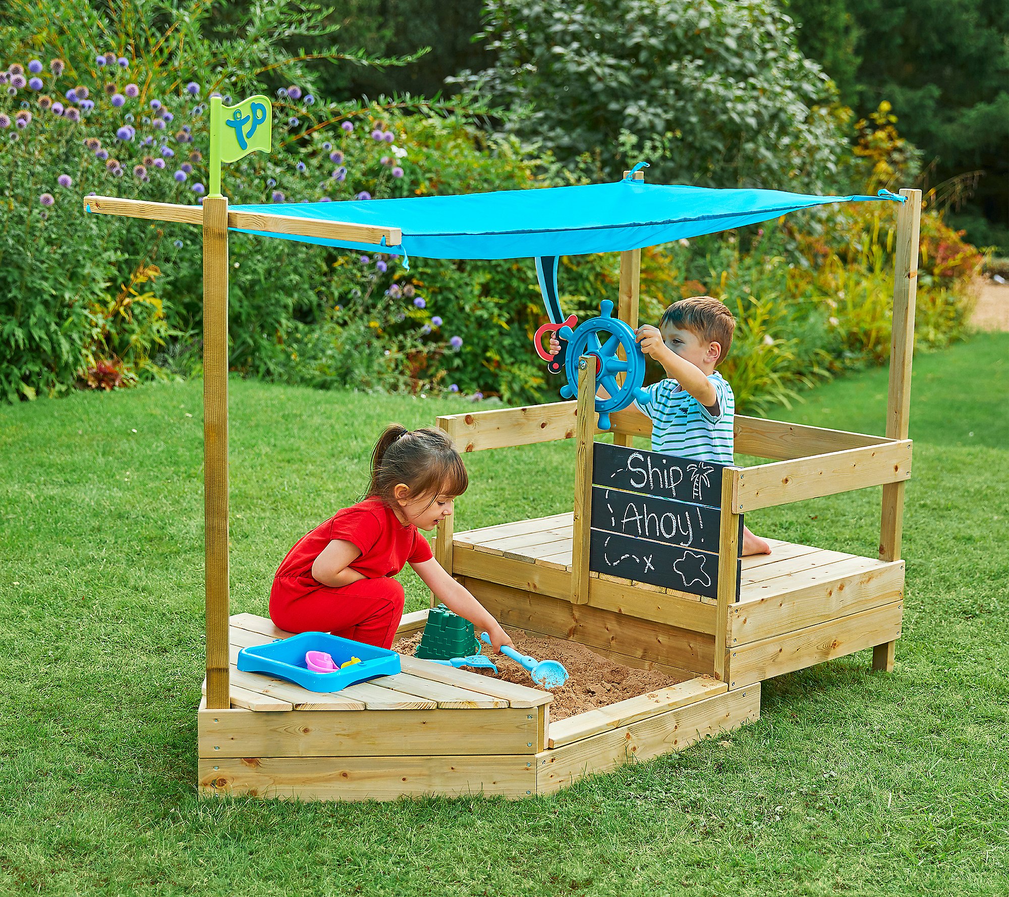 TP Toys Ahoy Wooden Play Boat