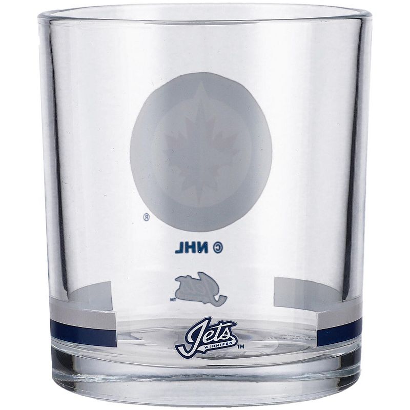 Winnipeg Jets 10oz. Banded Rocks Glass