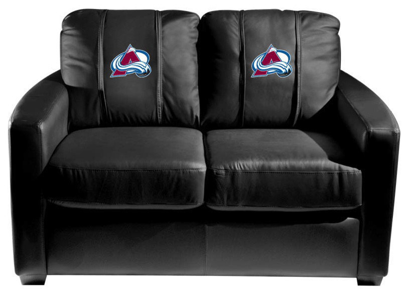 Colorado Avalanche Stationary Loveseat Commercial Grade Fabric   Contemporary   Loveseats   by DreamSeats LLC  Houzz