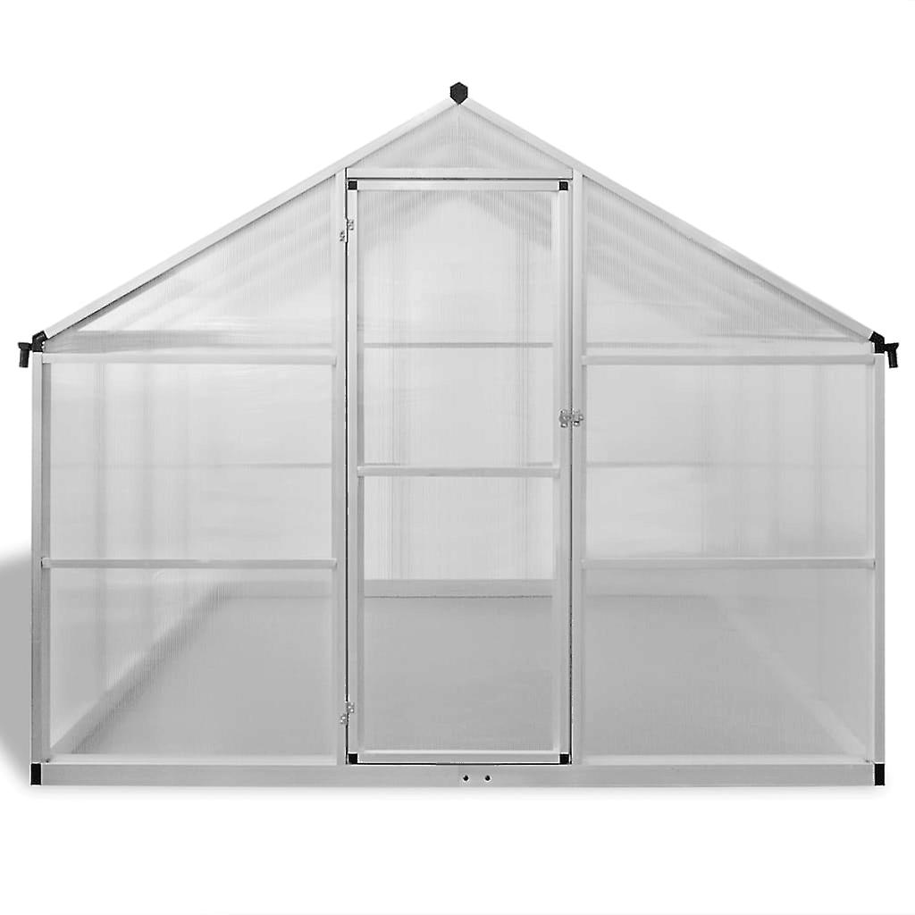 Reinforced Aluminium Greenhouse With Base Frame 9.025 M