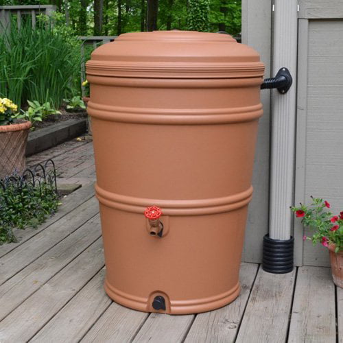 Earthmark 40 Gal. Rain Barrel， Brown