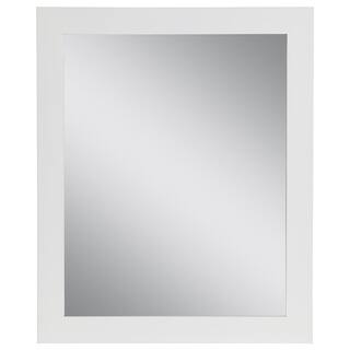 Home Decorators Collection 25.67 in. W x 31.38 in. H Framed Wall Mirror in White WTWM26-WH