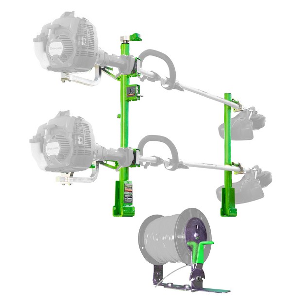 Green Touch Industries Xd105 String Trimmer Line Spool Rack With Built In Cutter And Xa102 Xtreme Pro Series 2 Position Line Trimmer Rack