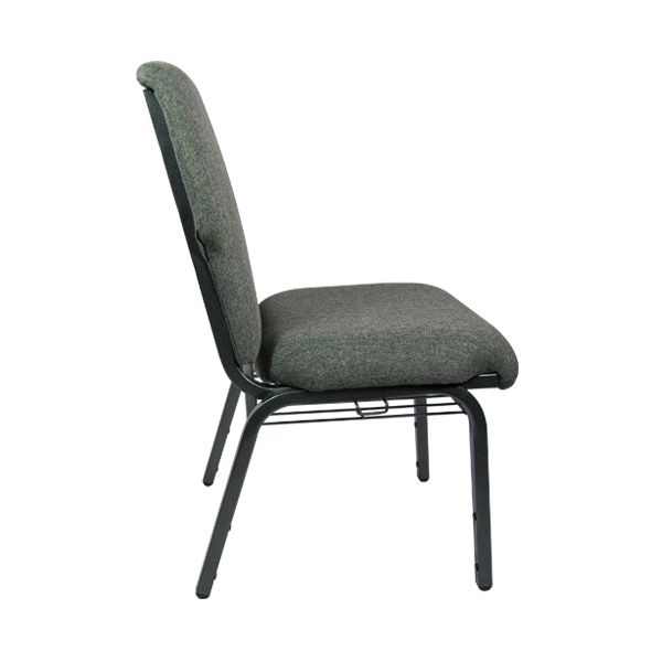 Advantage Charcoal Gray Discount Church Chair - 21 in. Wide